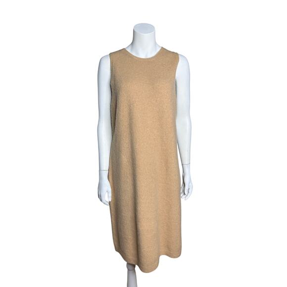 Vince Dress Women's Large Tan Sleeveless Wool Alpaca Blend - Picture 6 of 6